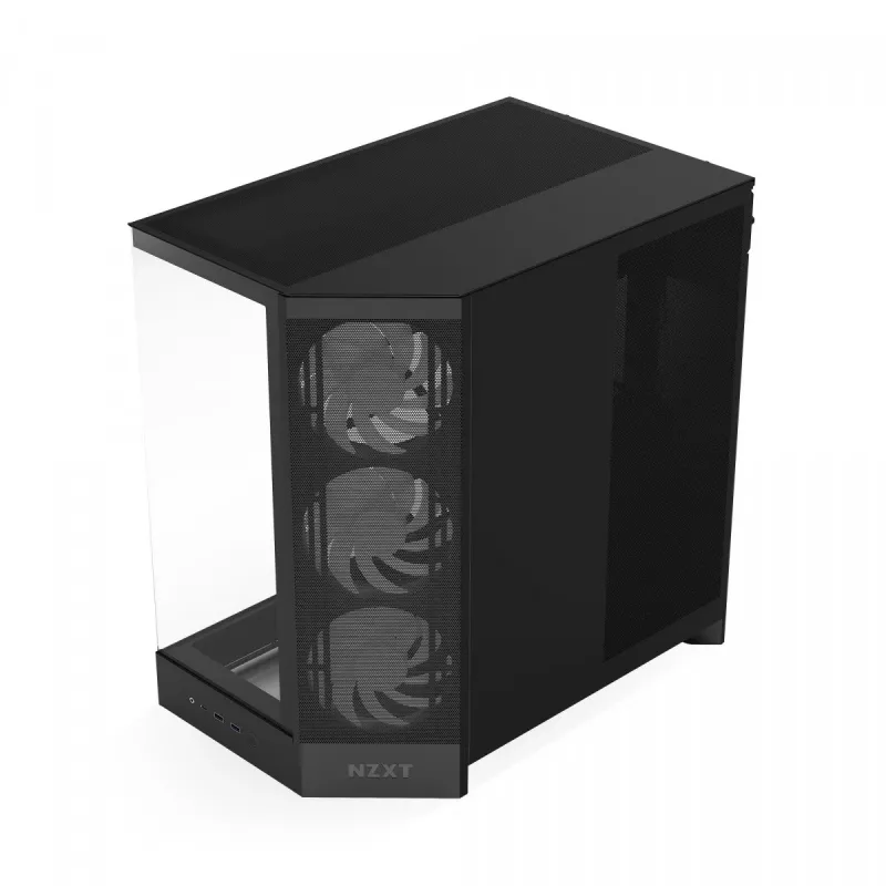 PC-Gehäuse NZXT H9 Flow RGB Midi Tower Schwarz