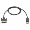 Assmann DisplayPort-Adapterkabel. DP - DVI (24+1) M/M. 1,0 m. mit Verriegelung. DP 1.2 kompatibel. UL. CE. bl (AK-340301-010-S)