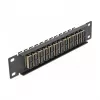 Glasfaser-Patchpanel DeLOCK 10 Zoll 12 Port SC Duplex Beige 1U Schwarz