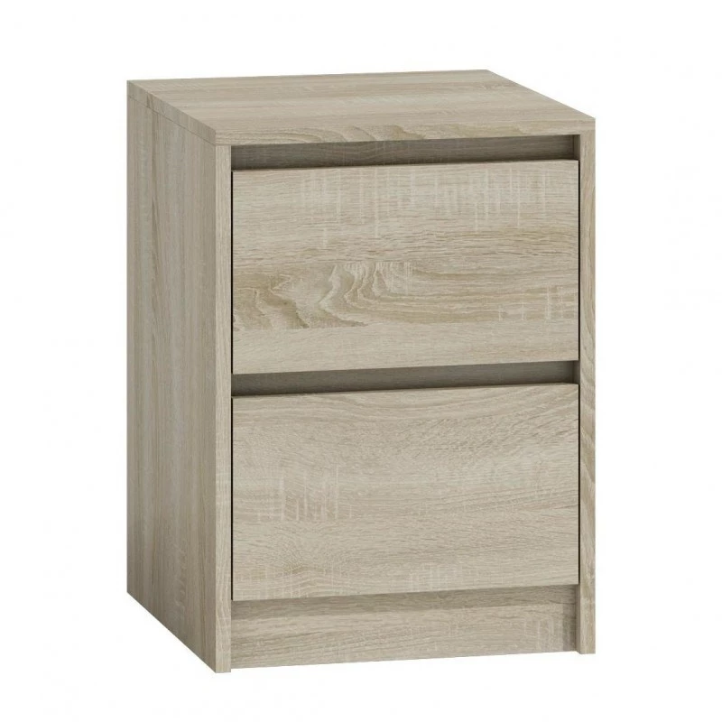 Topeshop K2 SONOMA nightstand/Nachttisch 2 Schublade(s) Eiche