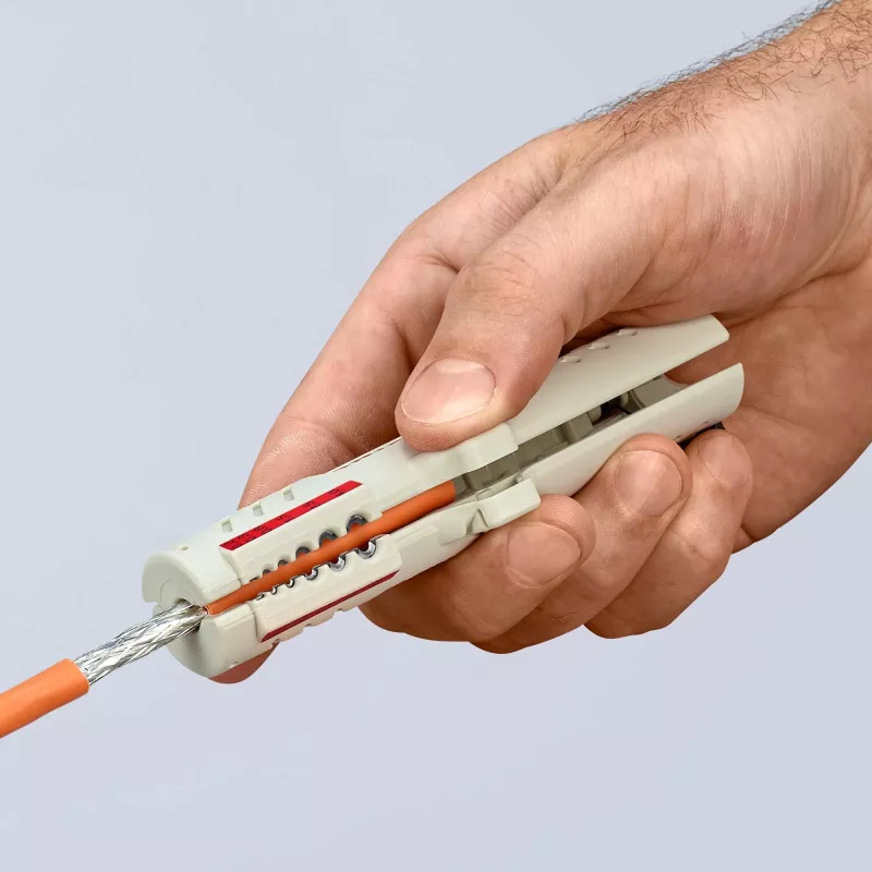 Knipex 16 65 125 SB Kabelabisolierer Grau