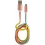 LC-POWER Kabel USB-Micro-1M-3 1m Regenbogen Glitzer, USB-A auf Micro-USB (LC-C-USB-MICRO-1M-3)