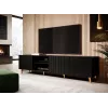 Cama RTV-Schrank PAFOS 200x42x52 schwarz matt