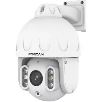 Foscam SD8EP PoE-Überwachungskamera Weiß 8MP (3840x2160), Power over Ethernet, Schwenk- und Neigefunktion, 4-fach optischer Zoom