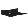 Wandregal für Decoder MACLEAN MC-122, Stahl, schwarz, max. Belastung 5 kg, Lochabstand 219 mm