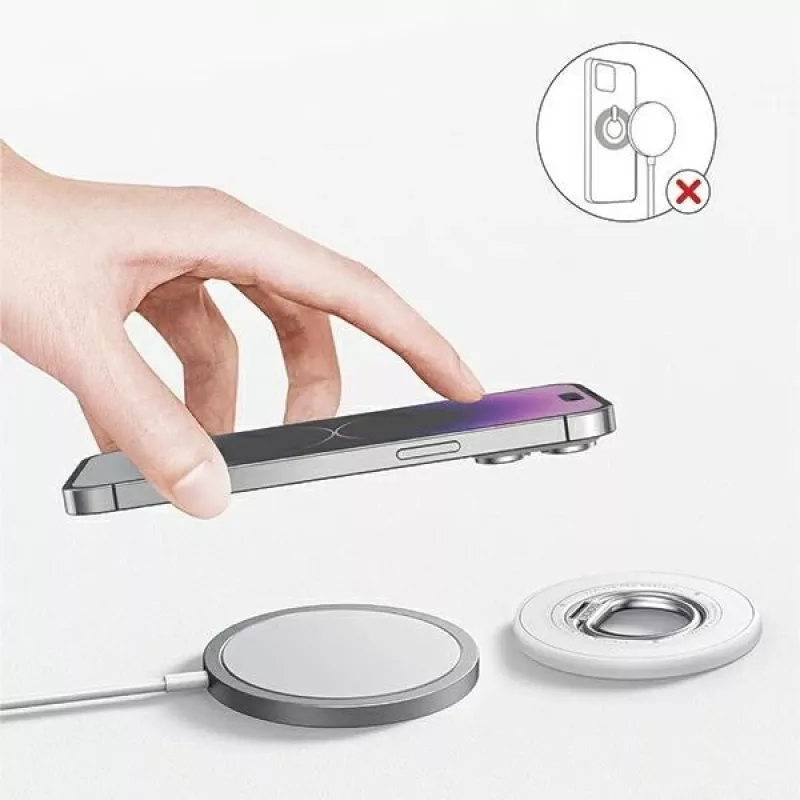 SODI doppelseitiger magnetischer Ringständer BM-350 Weiß kompatibel mit MagSafe