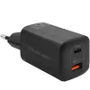 Qoltec 50766 Ladegerät für mobile Geräte Laptop, tragbare Spielkonsole, Powerbank, Smartphone, Smartwatch, Tablet Schwarz AC Schnellladen Innenbereich