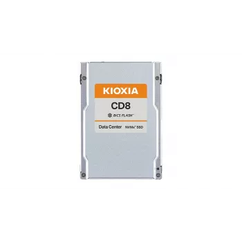 SSD 2,5 Zoll Kioxia CD8-R — 3,84 TB NVMe PCIe 4.0 (x4), 7200/3800 MB/s, 2,5 Zoll 15 mm, für Server/Workstation