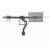 Desk monitor mount GEMBIRD MA-DA3-03, 3-arm, gas spring, VESA 75–100x100, supports 3 displays up to 27 inch, max 18 kg, Schwarz
