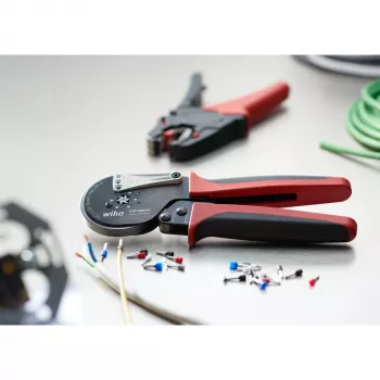 Wiha 41246 Kabelcrimpzange Crimping Tool Schwarz, Rot