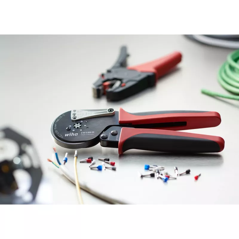 Wiha 41246 Kabelcrimpzange Crimping Tool Schwarz, Rot
