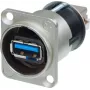 Neutrik Reversible USB Feed-Through 3.0 Buchse, Paneleinspeisung Inhalt: 1 Stück (NAUSB3-B)