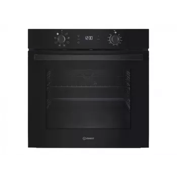 INDESIT Backofen | IO K55C B | 71 L | Elektro | Katalytisch | Elektronisch | Höhe 59,5 cm | Breite 59,5 cm | Schwarz