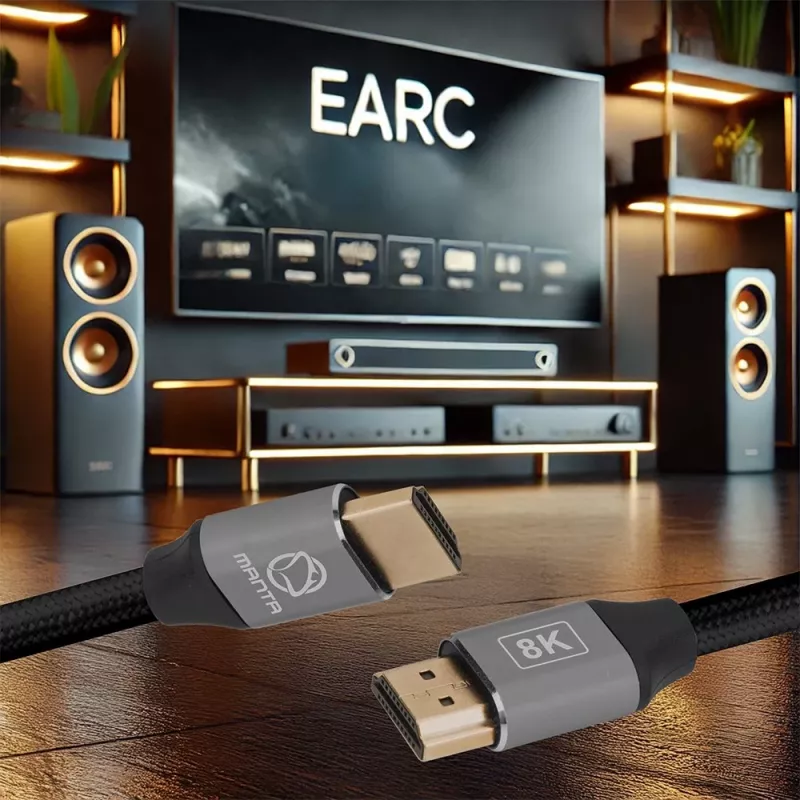 HDMI-Kabel MANTA HDMI-1.5MC 1,5 m, unterstützt bis zu 8K