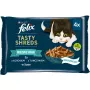 FELIX Tasty Shreds mit Lachs und Thunfisch - 4x 80g