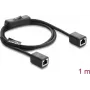 Netzwerk-Patchkabel DELOCK RJ45 Cat.6 F/UTP 1 m mit integriertem Schalter (BUBU)