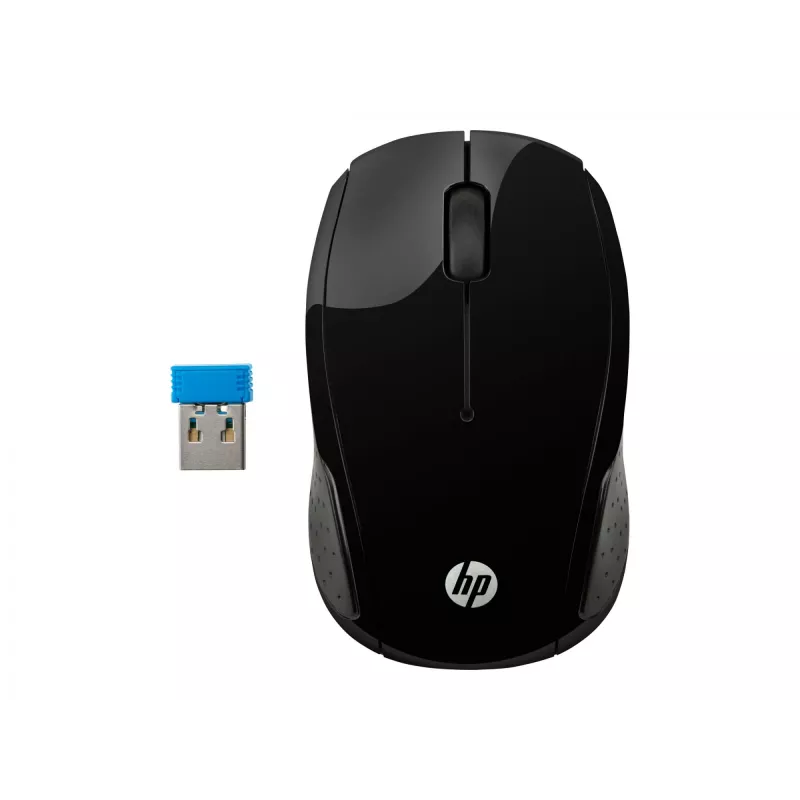 HP Wireless Maus 200, beidhändig, optisch, RF Wireless, 1000 DPI, schwarz