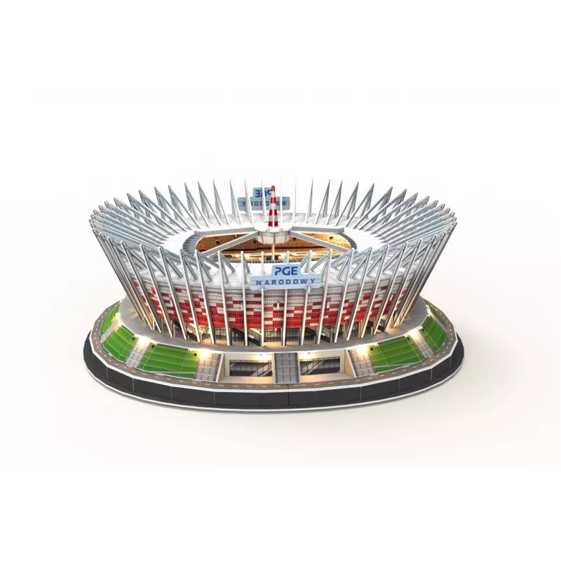 3D Puzzle cubicfun PGE National LED Model 306-L541H — LED-beleuchtetes architektonisches Papiermodell