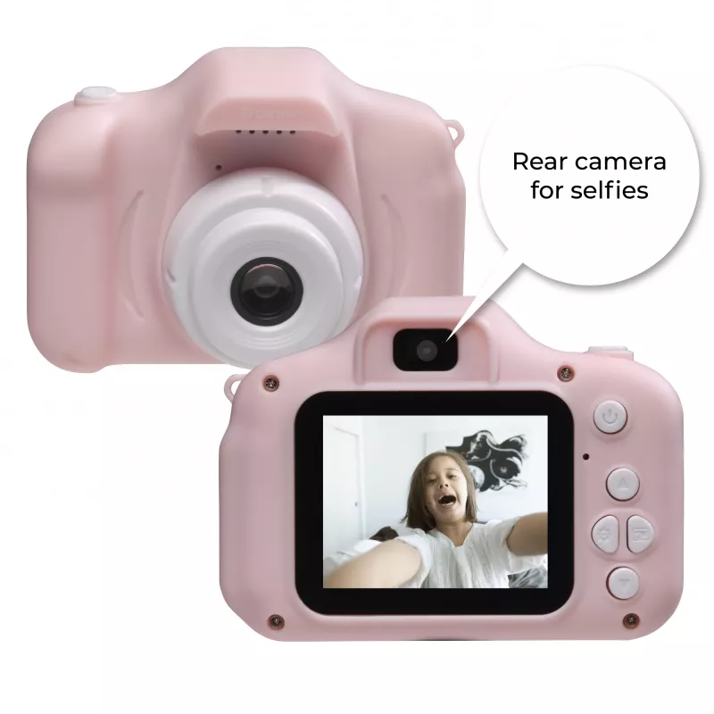 Kinder-Digitalkamera DENVER KCA-1340RO — kompakt 85 g, rosa