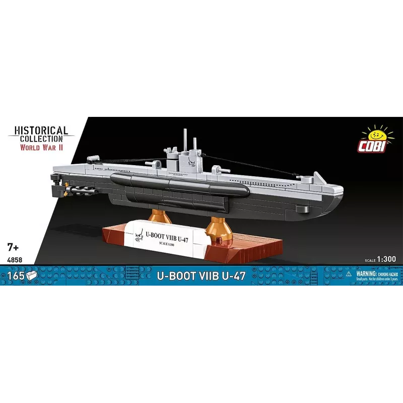 Maßstabsgetreues U-Boot-Modell Cobi U-47 T.VIIB 1:300 Bausatz, Marke Cobi, Modell 4858