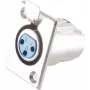 XLR-Kupplung ShiverPeaks BS55021 flanschmontierter Audio-Steckverbinder
