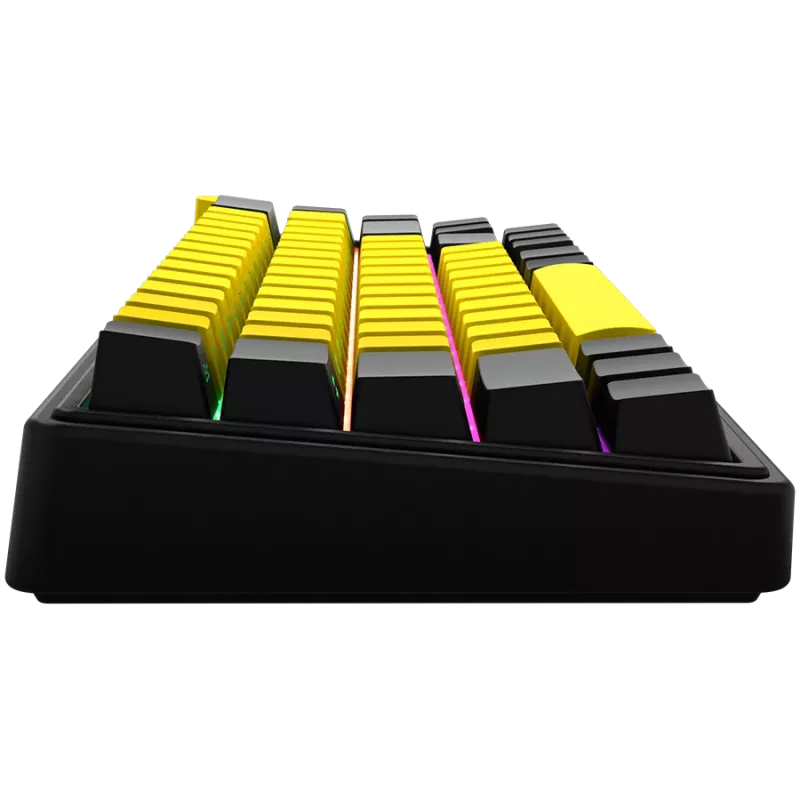 Mechanische Gaming-Tastatur LORGAR KBP70MW 65% Schwarz Gelb EN-Layout