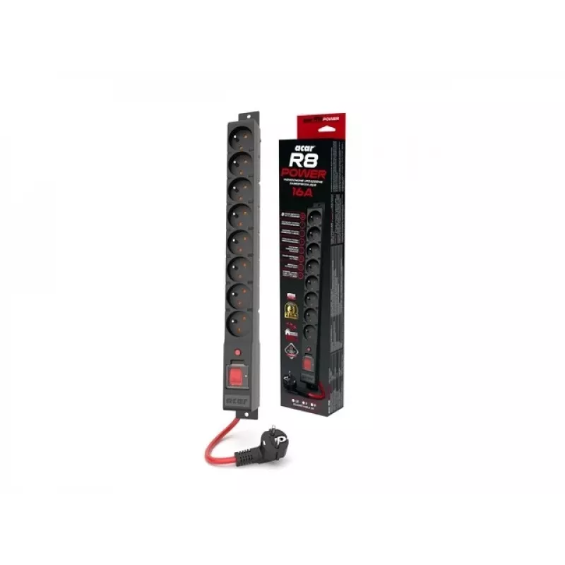 Power Strip R8 Power 5M 8X 230V Pl 16A Acar W2452