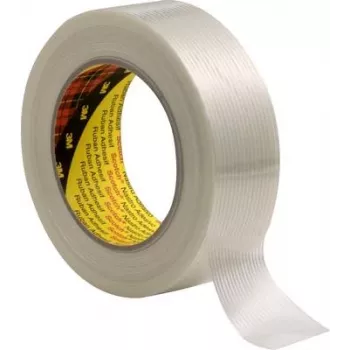 3M 89562550 Klebeband für den Innenbereich 50 m Biaxially Oriented Polypropylene (BOPP), Glasfaser Transparent