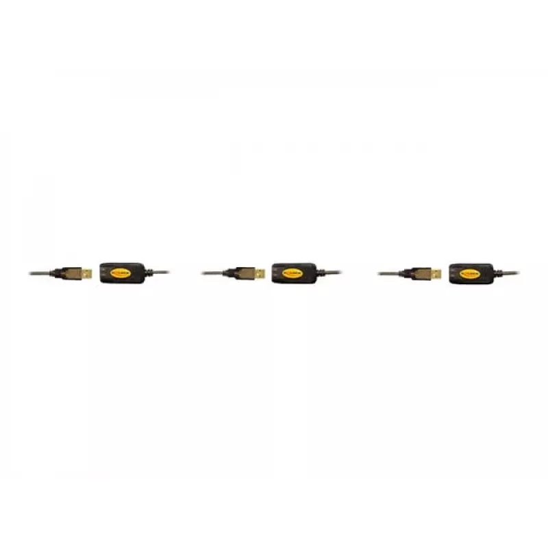 USB-Kabel DeLOCK 82446 USB 2.0 10m Schwarz