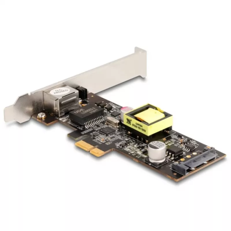DeLOCK 88506 PCI Express x1 Netzwerkkarte, 1 x RJ45 2,5 Gigabit LAN PoE+