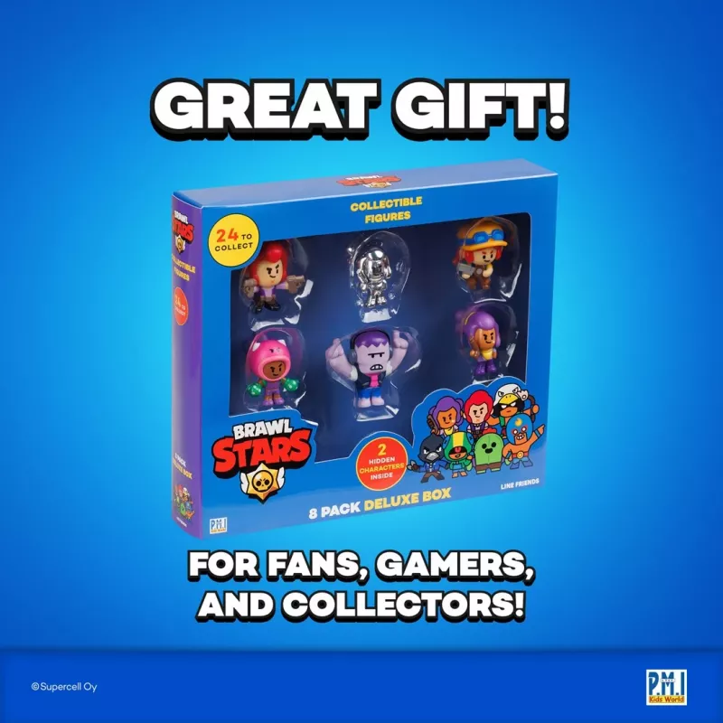 BRAWL STARS S1 FIGUREN – 8er-PACK DELUXE BOX VER.C