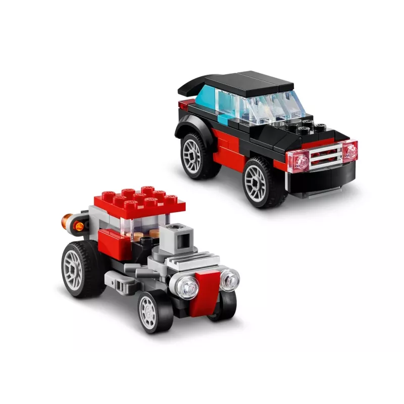 LEGO Creator 2-in-1 Pritschenwagen mit Hubschrauber Set 31146, umbaubares Modell für Kinder