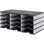 styrodoc trio Dokumenten-Ablagebox Polystyrol Schwarz - Weiß (268-0304.09)
