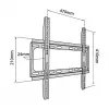 TV-Wandhalterung TB-450 bis 65 Zoll, max. 40 kg, VESA 400x400