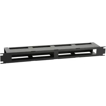 Kabelmanagement-Panel LOGON RAO420BL 1U Schwarz 19 Zoll