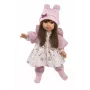 Puppe Llorens Sara 35 cm — realistischer Vinylkopf und weicher Stoffkörper
