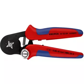 Selbsteinstellende Crimpzange 97 53 04 SB (Rot/Blau, für Aderendhülsen)