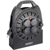 Kabeltrommel Hazet 161N-3D, 10,00 m Kabel, schwarz, tragbare Stromverlängerungstrommel