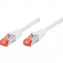 Tecline exertis Connect - Patchkabel - RJ-45 (M) zu RJ-45 (M) - 3 m - SSTP-Kabel - CAT 6 - halogenfrei - Weiß (71503W)