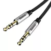 Baseus Yiven Audio-Kabel 3,5-mm-Klinkenstecker M30 1,5 m Silber + Schwarz