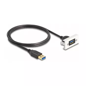DeLOCK Easy 45 Modul SuperSpeed USB USB 3.2 Gen 1 USB Typ-A Buchse auf Stecker 1m
