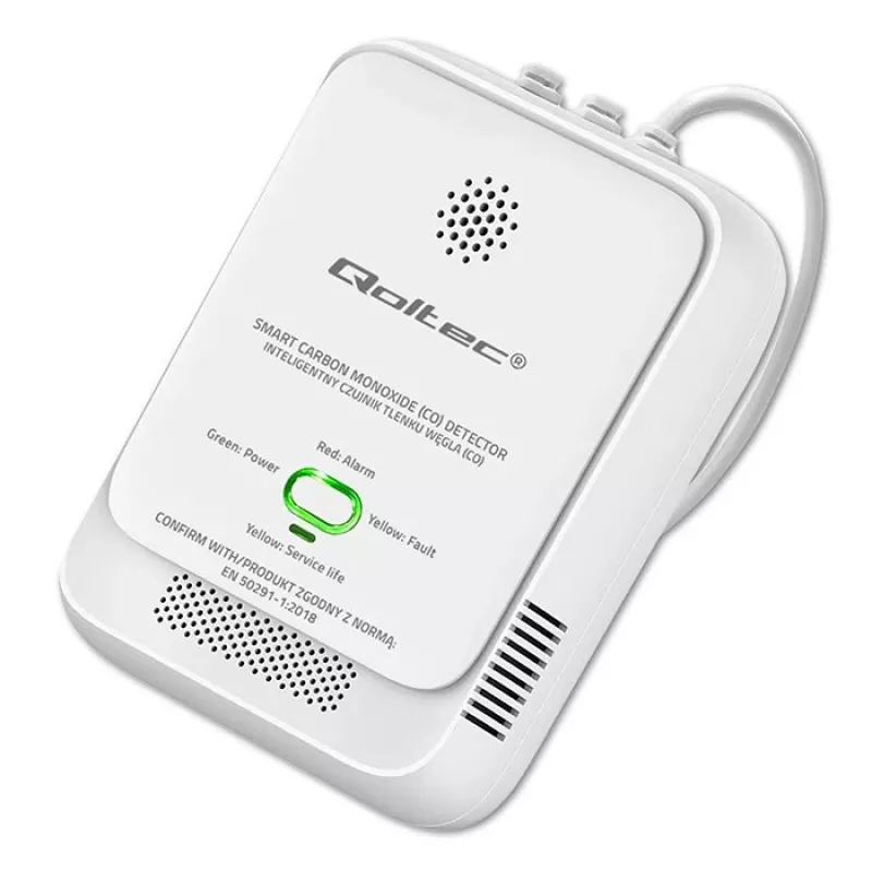 CO-Melder QOLTEC 52576 – Kohlenmonoxid-Sensor, 85 dB Alarm
