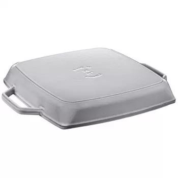 Grillpfanne Staub 40511-684-0 quadratisch 28 cm, induktionsgeeignet, Graphitgrau
