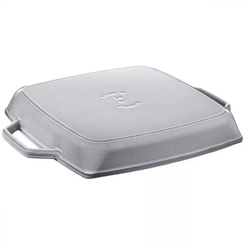 Grillpfanne Staub 40511-684-0 quadratisch 28 cm, induktionsgeeignet, Graphitgrau