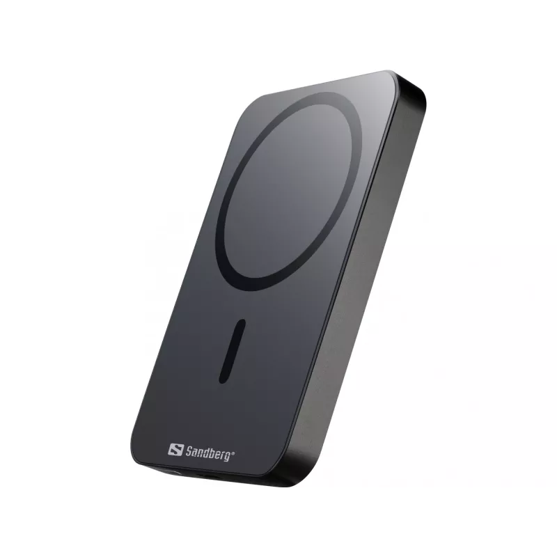 Tragbare Powerbank Sandberg Mag Wireless Powerbank 5000 ALU, 5000 mAh