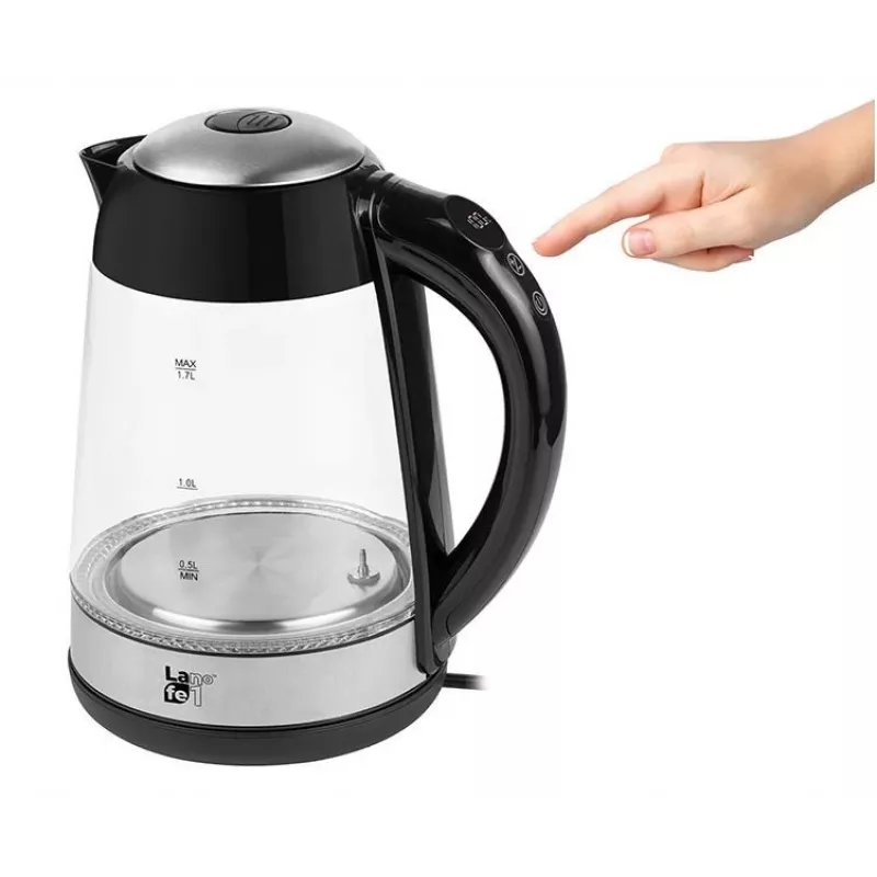 Wasserkocher Lafe LAFCZA46806, 2200 W, 1,7 l, Schwarz