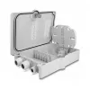 DeLOCK Glasfaserverteilerbox 6 Ports IP55 wasserdicht Grau