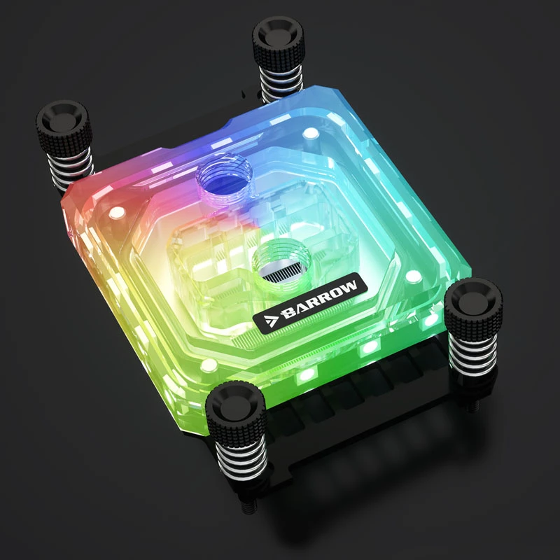 Waterblock Brimarex BARROWCH LTYK3A-04 V2 für AMD Sockel AM4/AM5, Acryl, Schwarz
