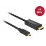 Videokabel-Adapter DeLOCK 85290 USB Type-C auf HDMI 1m Schwarz