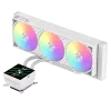 Gamemax CPU-Flüssigkeitskühler | GLACIER 360 LCD WH | Intel, AMD